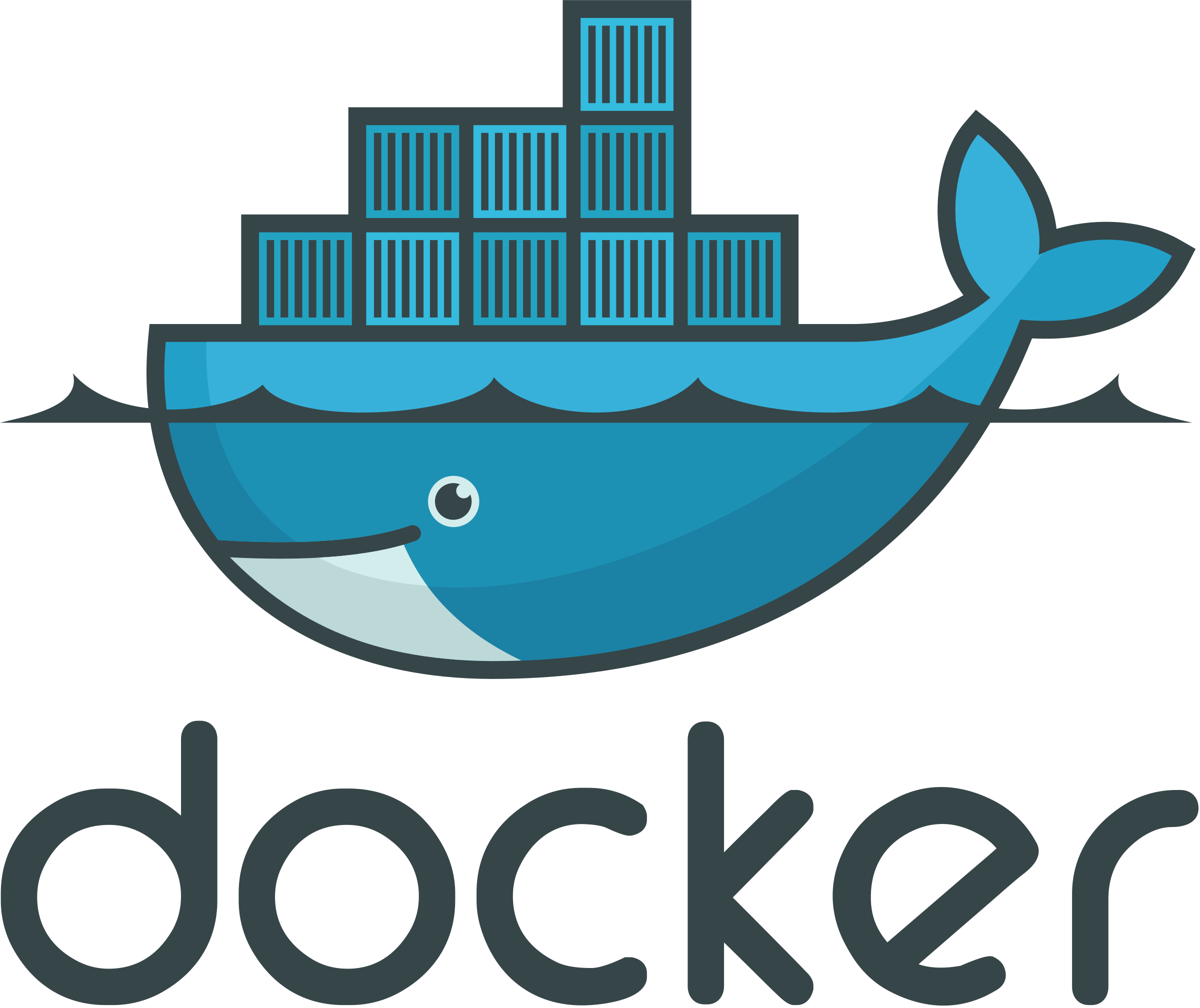 Logo de Docker.